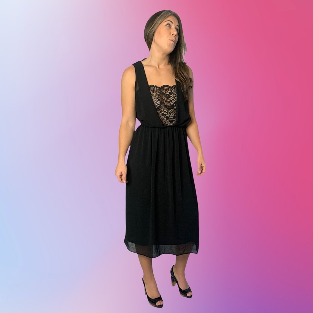 ASOS Black Lace Tank Dress Women's Size 4